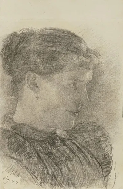 Bildnis der Schwester des Künstlers by Louis Eysen, 1893 — digital art print download