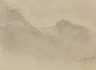 Monte Baldo by Louis Eysen, 1889 — digital art print download