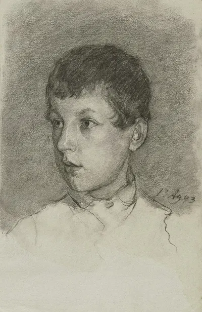 Portrait of a boy by Louis Eysen, 1893 — digital art print download