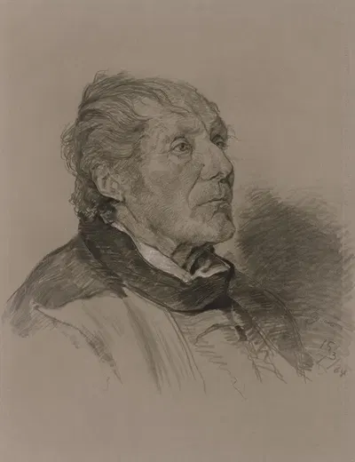 Portrait of an old man by Louis Eysen, 1884 — digital art print download