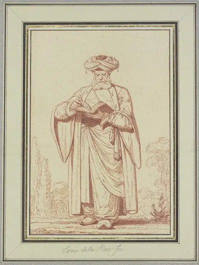 Reading Turk by Louis-Felix de La Rue — digital art print download