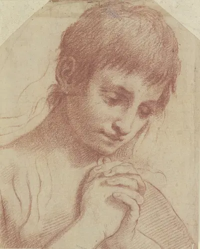 Praying youth by Лудовико Караччи — digital art print download