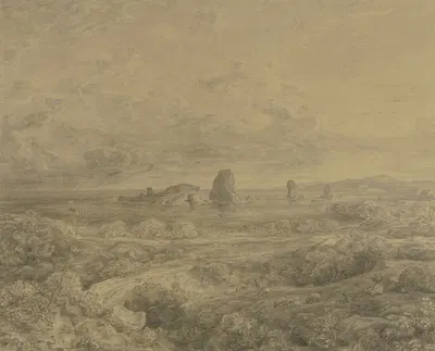 Die Zyklopenfelsen bei Sciacca by Ludwig Metz — digital art print download