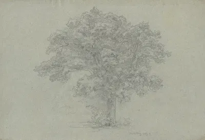 Tree by Ludwig Metz, 1861 — digital art print download
