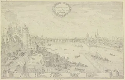 Ansicht von Frankfurt am Main by Маттиас Мериан старший — digital art print download
