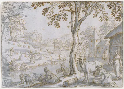 Jahreszeitenbild Sommer by Matthäus Merian the elder, 1622 — digital art print download