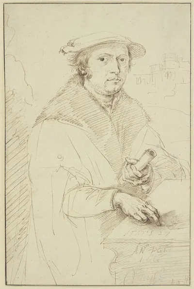 Portrait of a benefactor by Matthys van den Bergh, 1530 — digital art print download