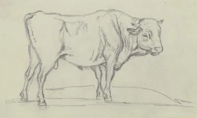 Ox to the right by Макс Иосиф Вагенбауэр — digital art print download