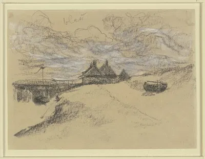 Blick von der Düne auf den Strand by Макс Либерман — digital art print download