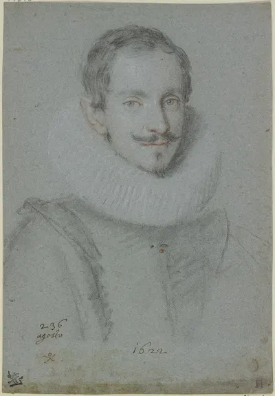 Bust of a gentleman by Ottavio Leoni, 1622 — digital art print download