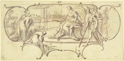 Könige huldigen dem Augustus by Paul Egell, 1748 — digital art print download