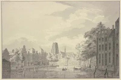 Rotterdam by Paulus van Liender, 1751 — digital art print download