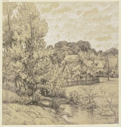 Ansicht von Schönberg bei Kronberg by Петер Бурниц — digital art print download