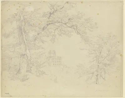 Blick von Süden auf das Heidelberger Schloß by Филипп Рёт, 1859 — digital art print download