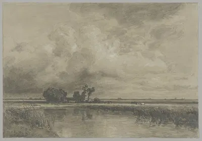 River landscape by Филипп Рёт, 1896 — digital art print download
