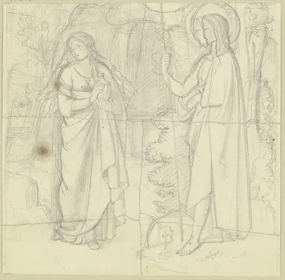 Christus und Magdalena by Филипп Вайт — digital art print download