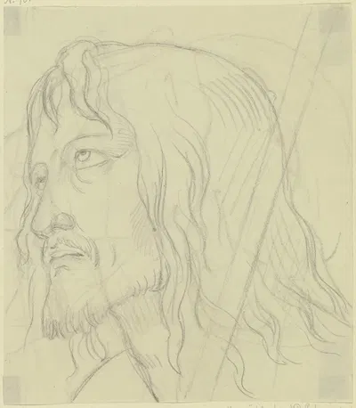 Head of John the Baptist by Филипп Вайт — digital art print download