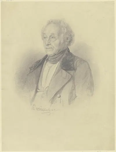 Brustbild des Abgeordneten zur deutschen Nationalversammlung, Johann Adam von Itzstein, nach dem Original gezeichnet. by…