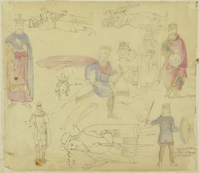 Medieval figures by Филипп Винтерверб — digital art print download