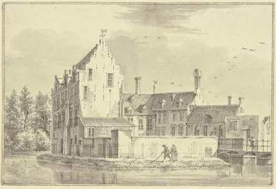 Het Huys Ryzenborgh by Utrecht by Питер Ян ван Лиендер, 1760 — digital art print download