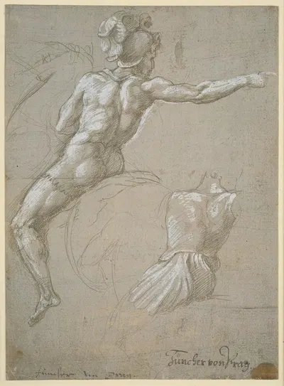 Study of a Warrior on Horseback by Raphael — digital art print download