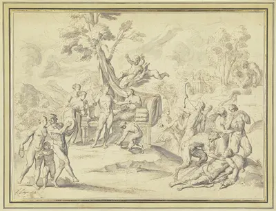 Bacchus and Ariadne by Raymond Lafage — digital art print download