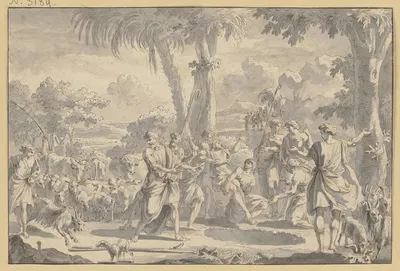Josef wird von seinen Brüdern in die Grube geworfen by Richard van Orley — digital art print download