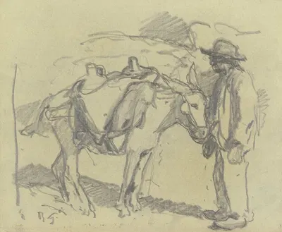 Donkey driver by Рудольф Гудден — digital art print download