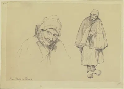 Old woman by Рудольф Хирт дю Френ — digital art print download