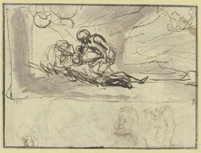 Lamentation of Abel's death by Самуэль ван Хоогстракен — digital art print download
