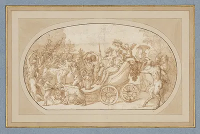 Triumph des Bacchus und der Ariadne by Taddeo Zuccari — digital art print download