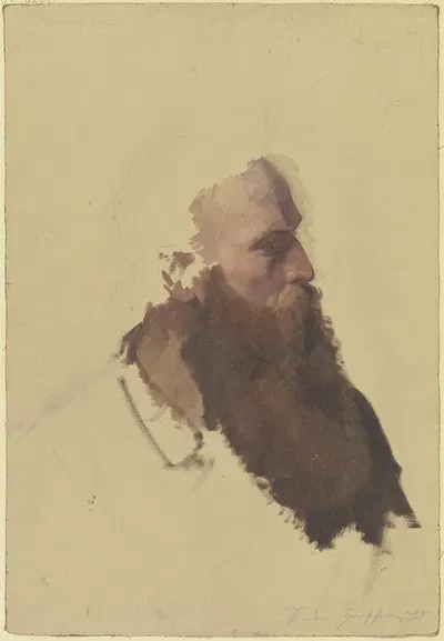 Bildnis eines bärtigen Tscherkessen by Theodor Horschelt — digital art print download