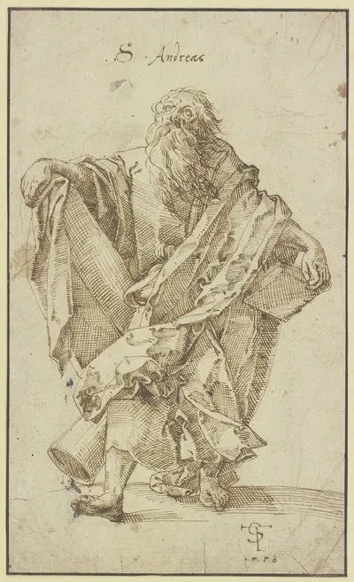 Andrew the Apostle by Тобиас Штиммер, 1578 — digital art print download
