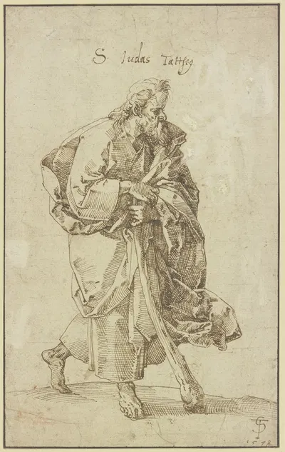 Der Apostel Judas Thaddäus by Тобиас Штиммер, 1578 — digital art print download