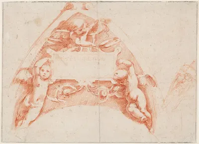 Engel, eine Tabula ansata haltend by Ventura Salimbeni — digital art print download