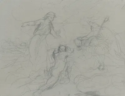 Annunciation to the shepherds by Виктор Мюллер — digital art print download