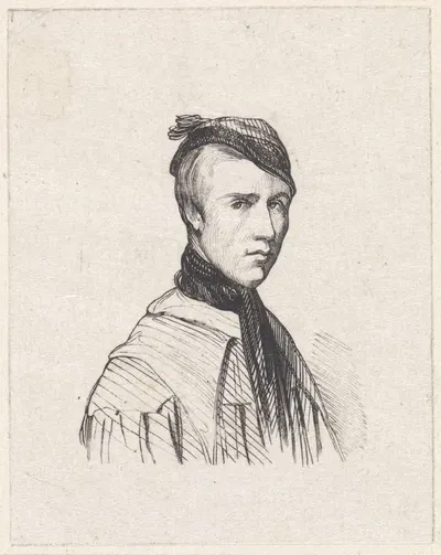 Self-portrait by Адольф Александер Дилленс, 1841 — digital art print download