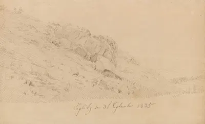 Wiese in Teplitz by Каспар Давид Фридрих, 1835 — digital art print download