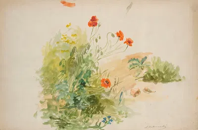 Studies of meadows by Яцек Мальчевский, 1881 — digital art print download