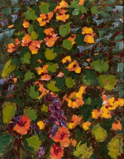 In my garden – Nasturtiums in the sunshine by Ян Бохушевич, 1932 — digital art print download