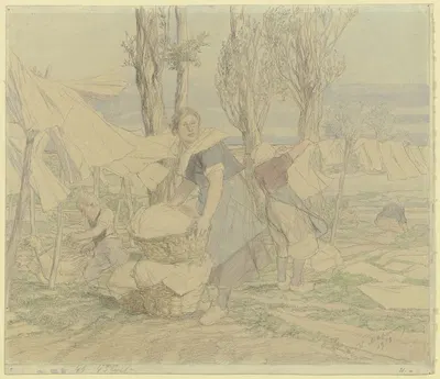 Washerwomen by Вильгельм Альтхейм, 1913 — digital art print download