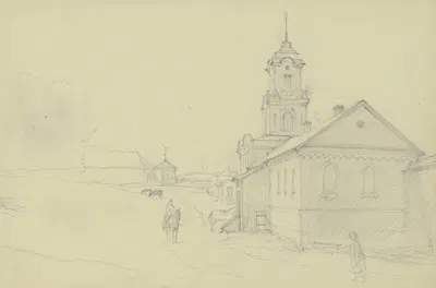 Russian church by Вильгельм Амандус Бир — digital art print download