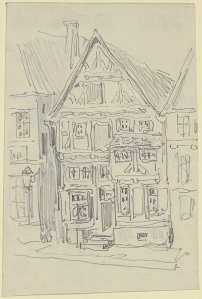 Row of houses by Wilhelm Busch — digital art print download