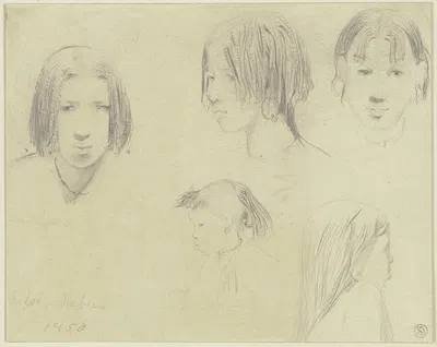 Head study (Nubia) by Вильгельм Гентц, 1850 — digital art print download
