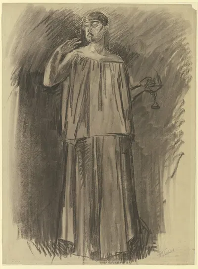 Die schlafwandelnde Lady Macbeth by Вильгельм Трюбнер — digital art print download