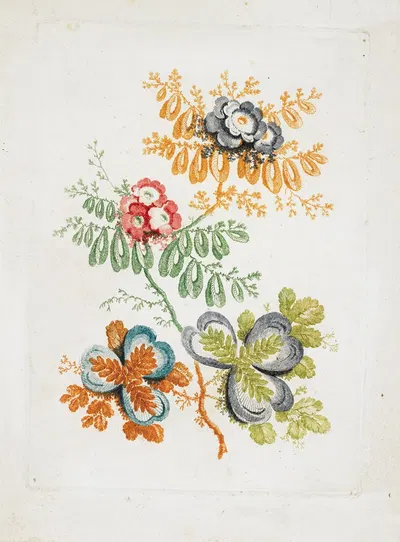 Bouquet de Fantaisie, from Nouvelle Suitte De Cahiers De Fleurs Ideales by Жан-Батист Пилеман — digital art print download
