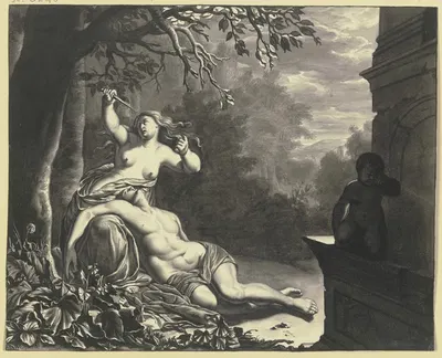 Pyramus and Thisbe by Виллем Ван Мейрис — digital art print download