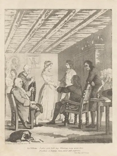 Sir William Worthy's Blessing by David Allan — digital art print download
