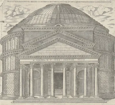 Pantheum Romanum nunc Mariae Cognomento by Ambrogio Brambilla — digital art print download