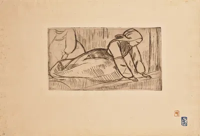 Deux Bretonnes au travail by Арман Сеган, 1893-1894 — digital art print download
